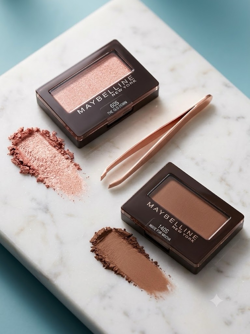 Maybelline Duo Eyeshadow - Rose Gold Shimmer & Warm Brown